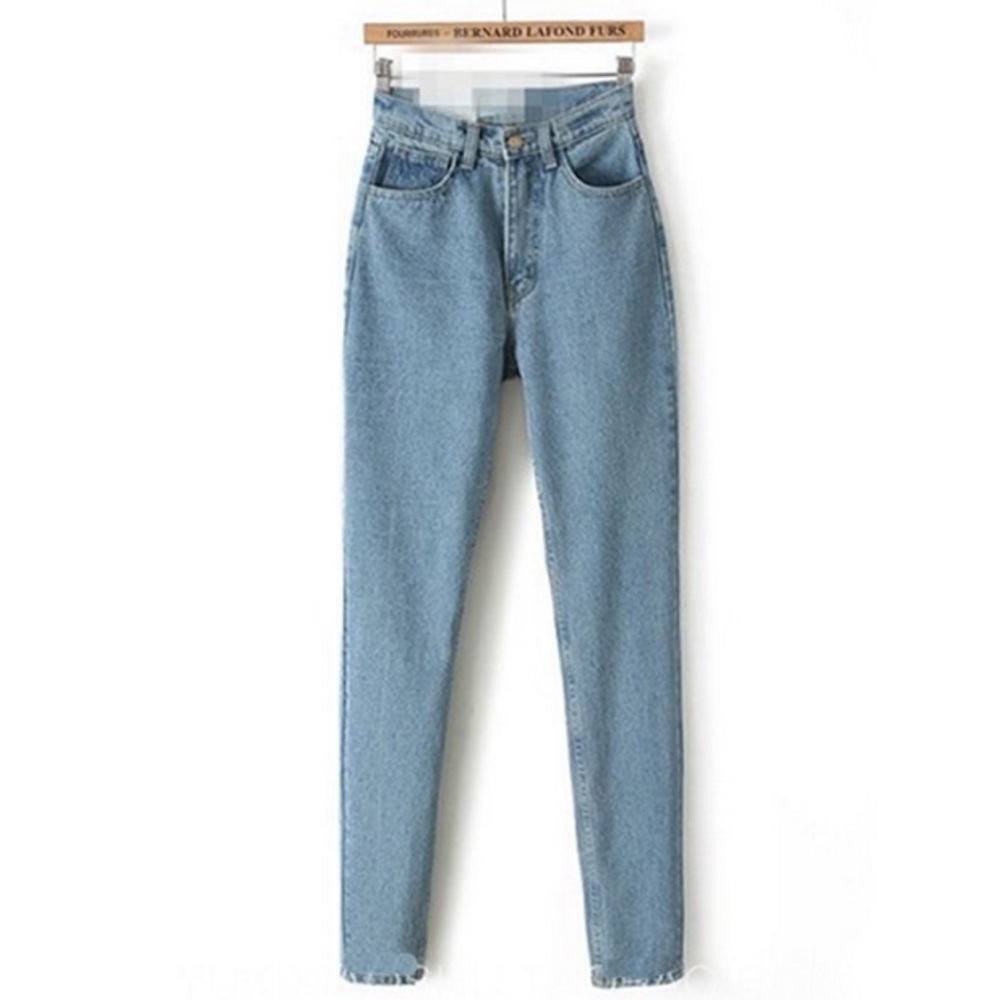 High waisted mom jeans